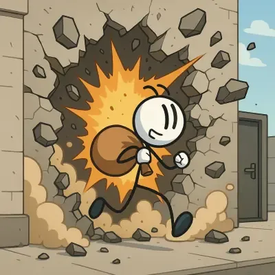 Henry Stickmin breaking the bank