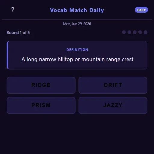 Vocab Match Daily