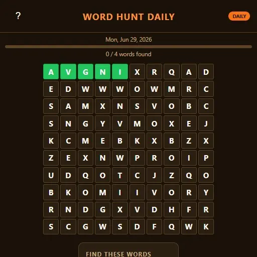 Word Hunt Daily